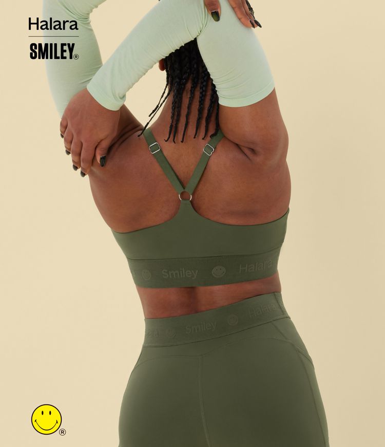 Halara X Smiley SpeedWave™ Medium Support Quick Dry Training Sports Bra A-C Cups
