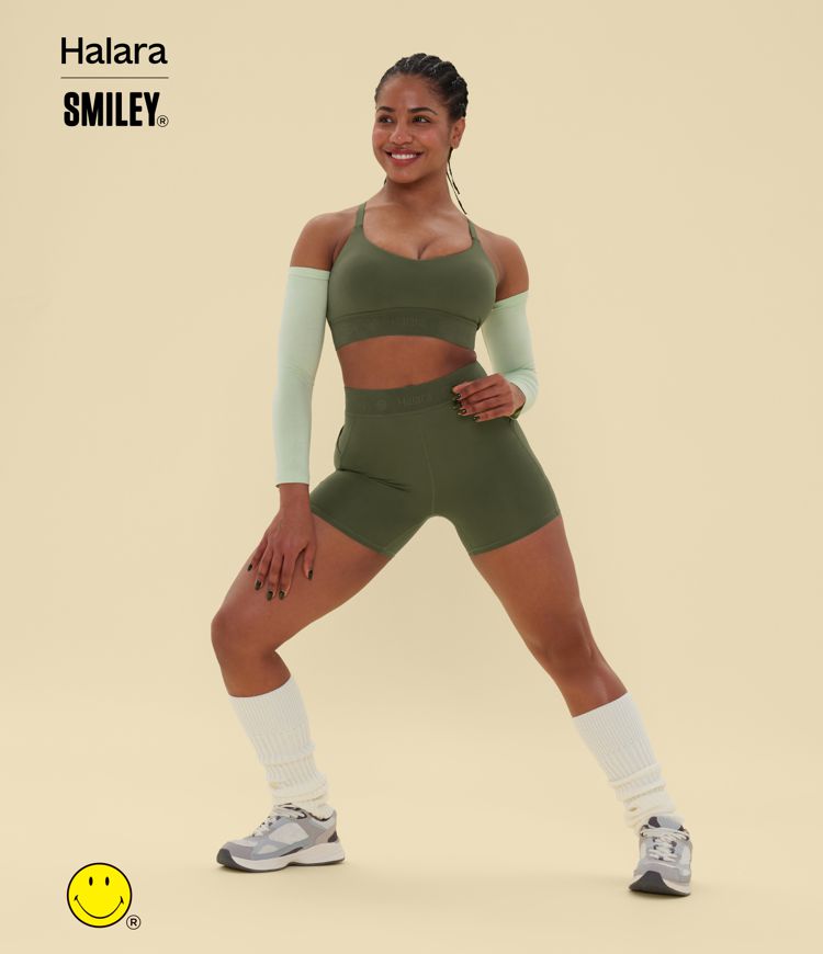 Halara X Smiley SpeedWave™ Medium Support Quick Dry Training Sports Bra A-C Cups
