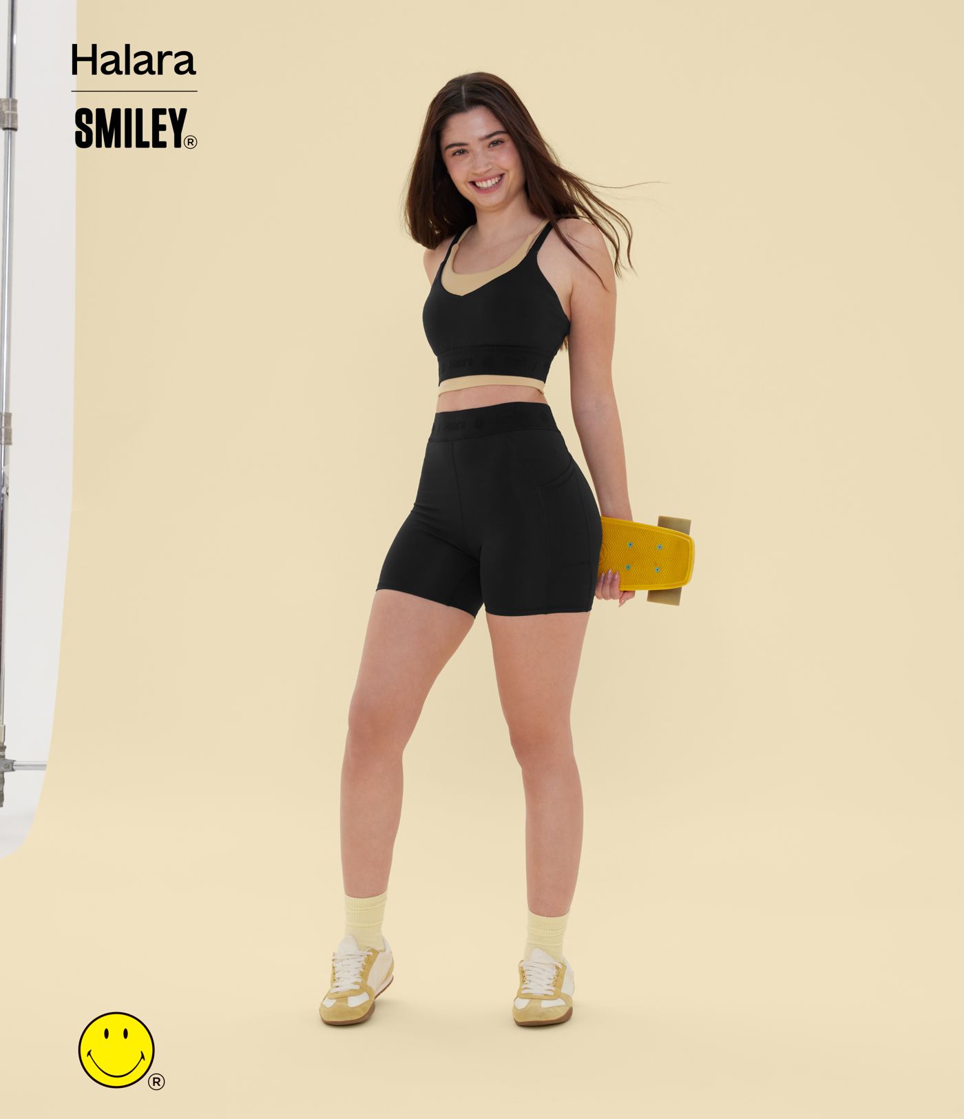 Halara X Smiley® SpeedWave™ Medium Support Quick Dry Training Sports Bra A-C Cups