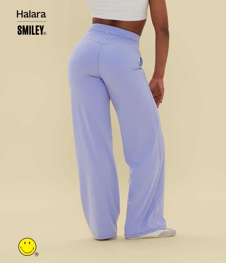 Halara X Smiley Halara UltraSculpt™ High Waisted Tummy Control Straight Leg Yoga Trousers with Pockets