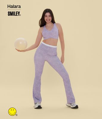 Halara X Smiley Halara UltraSculpt™ High Waisted Scrunch Butt Lifting Tummy Control Bootcut Training Leggings with Pockets