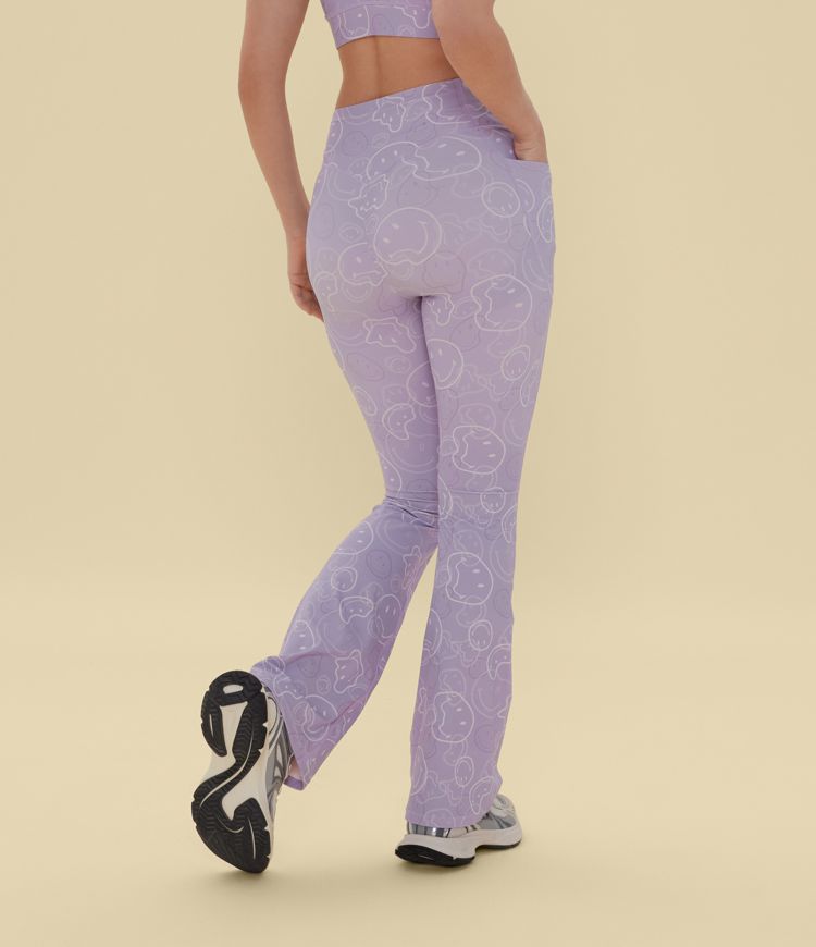 Halara X Smiley Halara UltraSculpt™ High Waisted Scrunch Butt Lifting Tummy Control Bootcut Training Leggings with Pockets