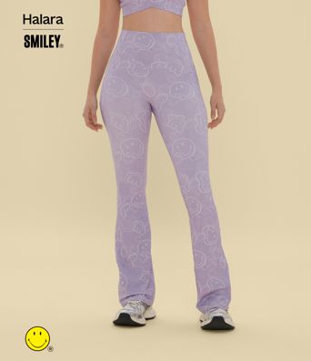 Halara X Smiley Halara UltraSculpt™ High Waisted Scrunch Butt Lifting Tummy Control Bootcut Training Leggings with Pockets