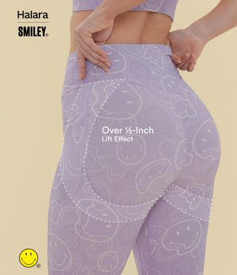 Halara X Smiley Halara UltraSculpt™ High Waisted Scrunch Butt Lifting Tummy Control Bootcut Training Leggings with Pockets