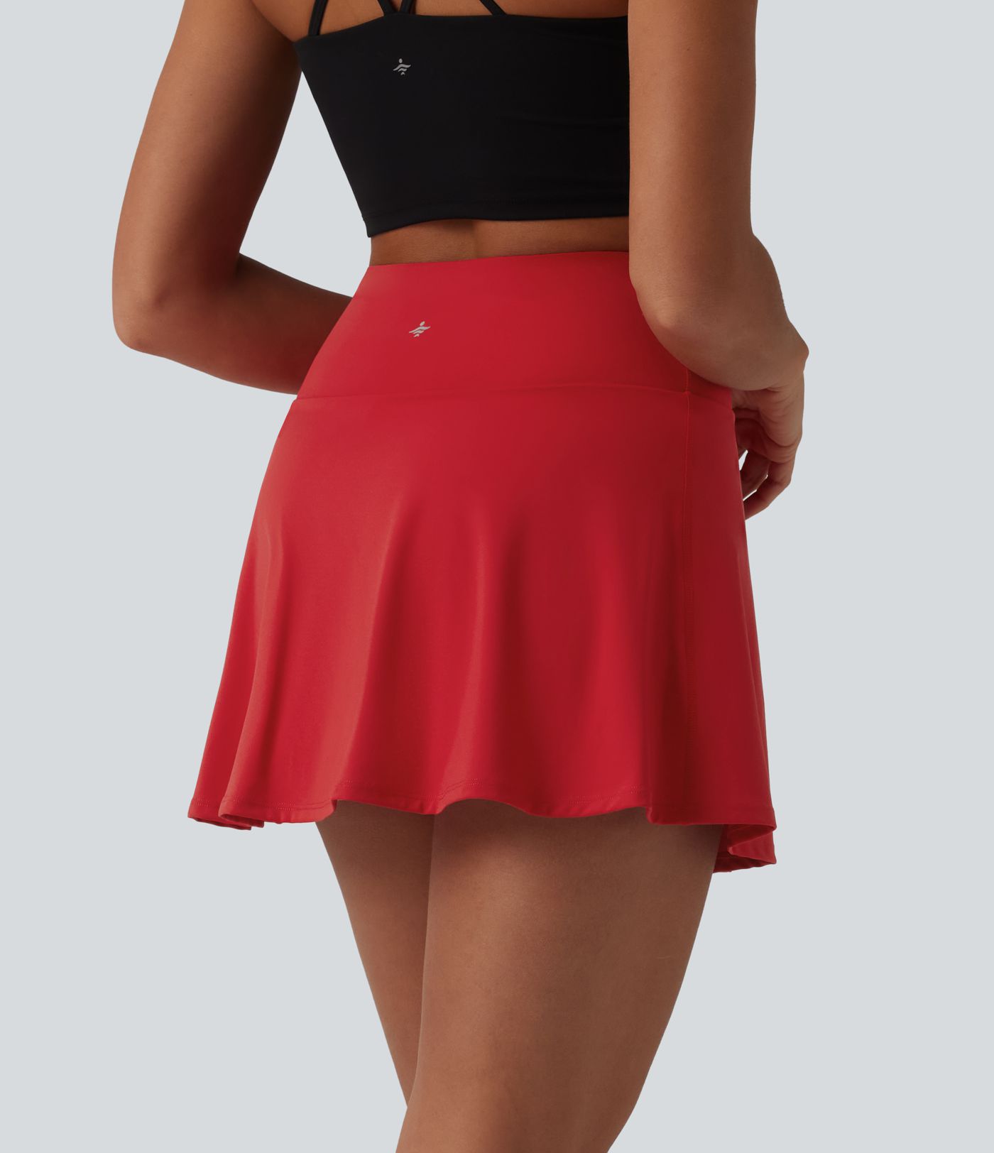 SoftlyZero™ Airy High Waisted Tummy Control 2-in-1 Cool Touch Mini Tennis Skirt with Pockets-UPF50+