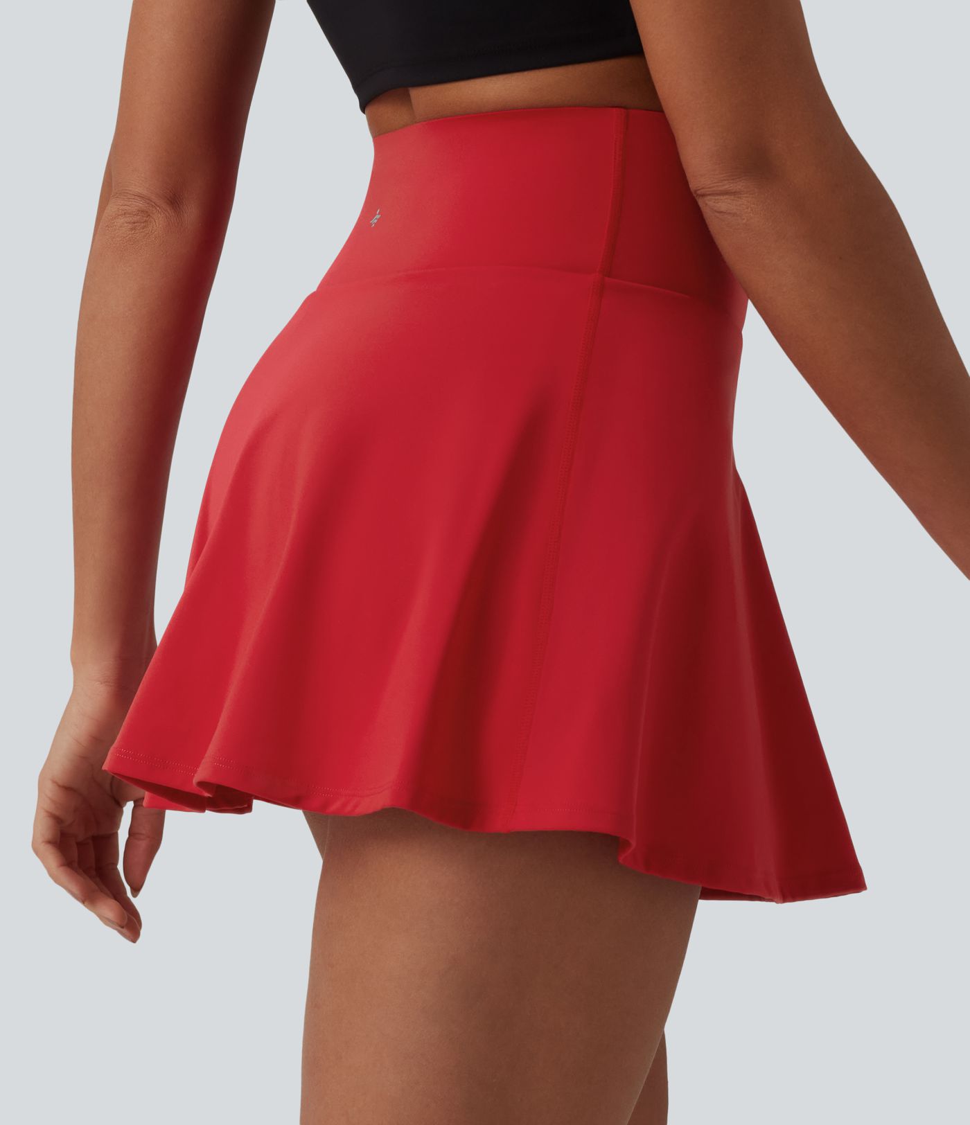 SoftlyZero™ Airy High Waisted Tummy Control 2-in-1 Cool Touch Mini Tennis Skirt with Pockets-UPF50+
