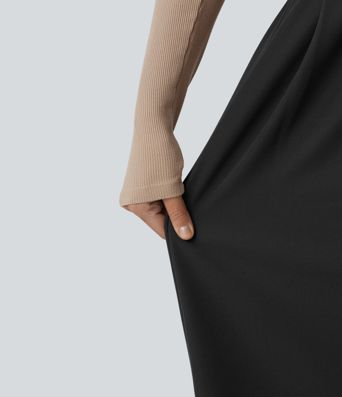 Halara Flex™ High Waisted Pleated Work Wide Leg Pants with Pockets