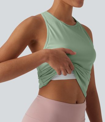 SoftlyZero™ Round Neck Racerback Cool Touch Yoga Tank Top