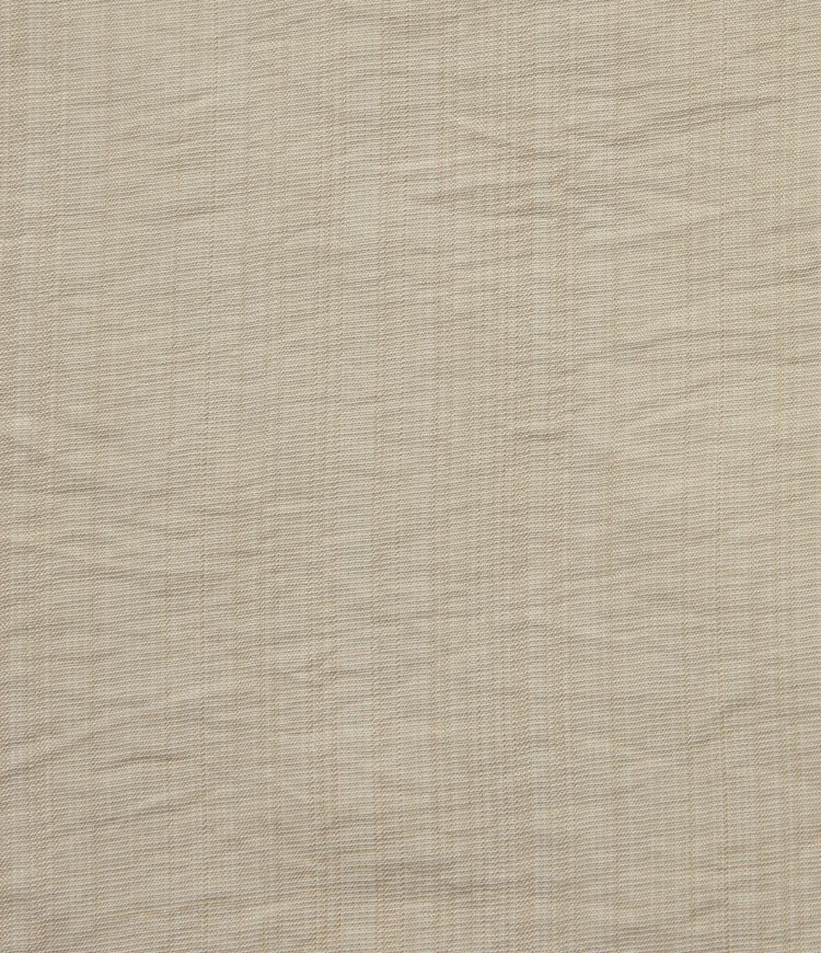 Short-sleeved V-neck linen-look shirt for the office