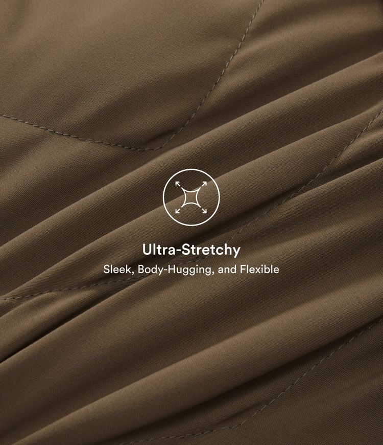 PuffFlex Removable Hood Shirred Casual Padded Jacket with Pockets