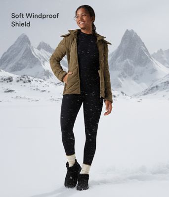 PuffFlex Removable Hood Shirred Casual Padded Jacket with Pockets