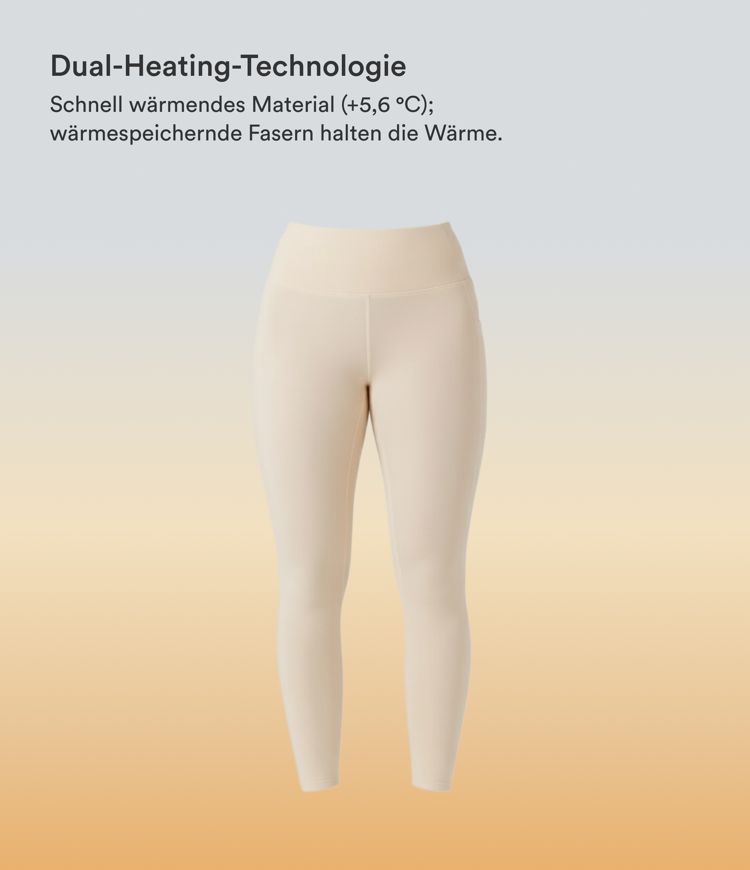 Halara HeatCore — leggings chauffants taille haute, style décontracté, avec poches