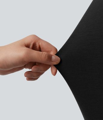 Halara HeatCore V-neck Long Sleeve  Contrast Tipping Casual Warming Top