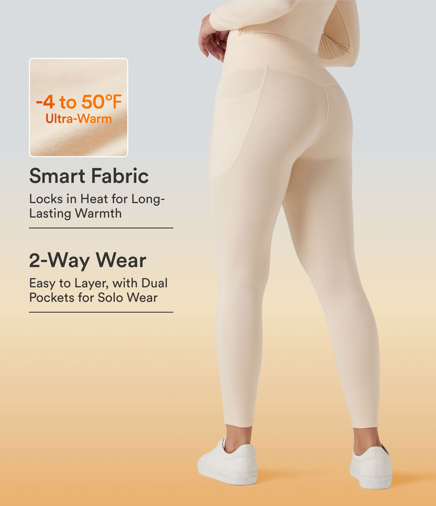 Halara HeatCore High Waisted Casual Warming Leggings with Pockets