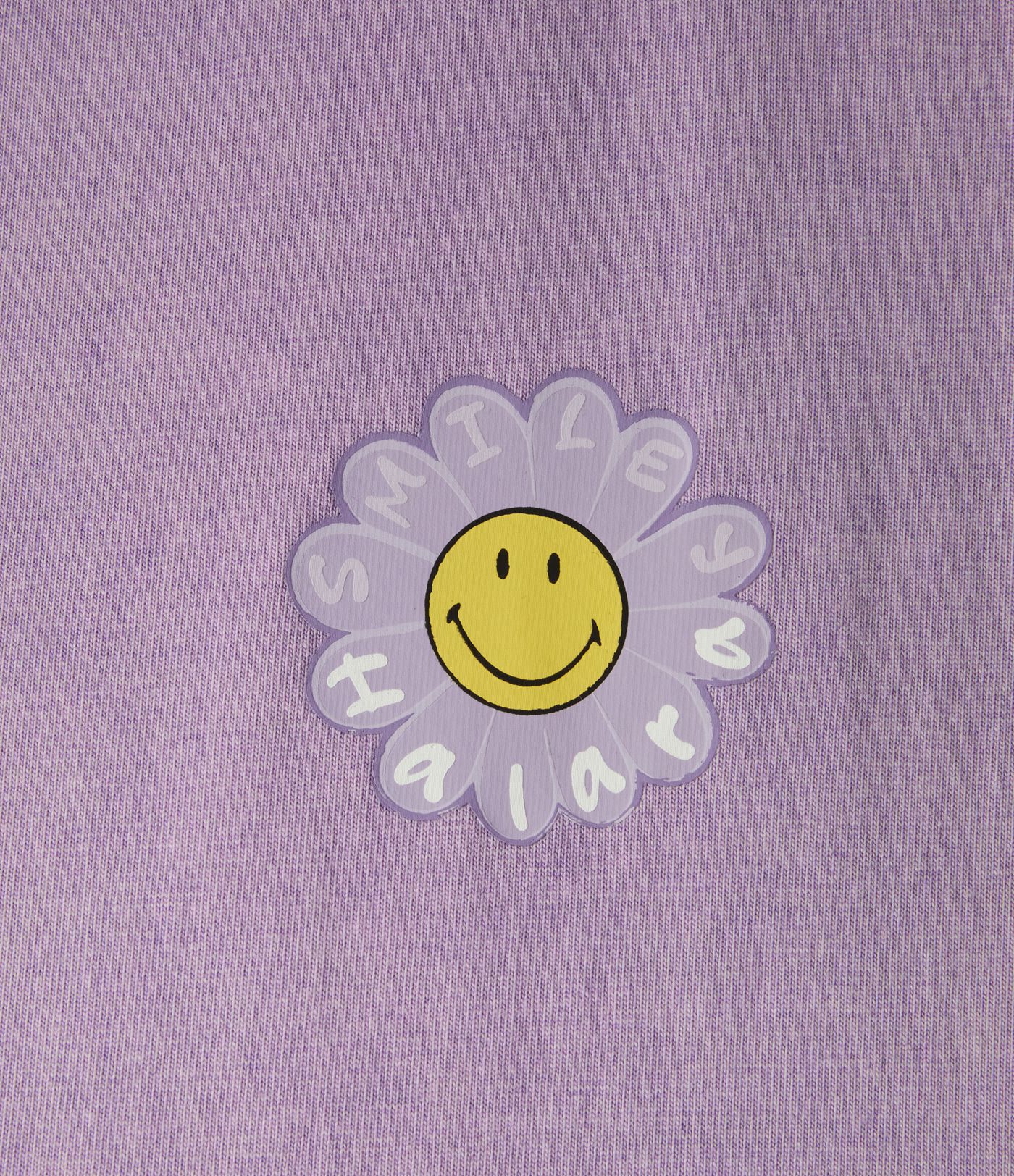 Halara X Smiley® - Lässiges T-Shirt aus Baumwolle mit Rundhalsausschnitt und kurzen Ärmeln Halara X Smiley® - Lässiges T-Shirt aus Baumwolle mit Rundhalsausschnitt und kurzen Ärmeln