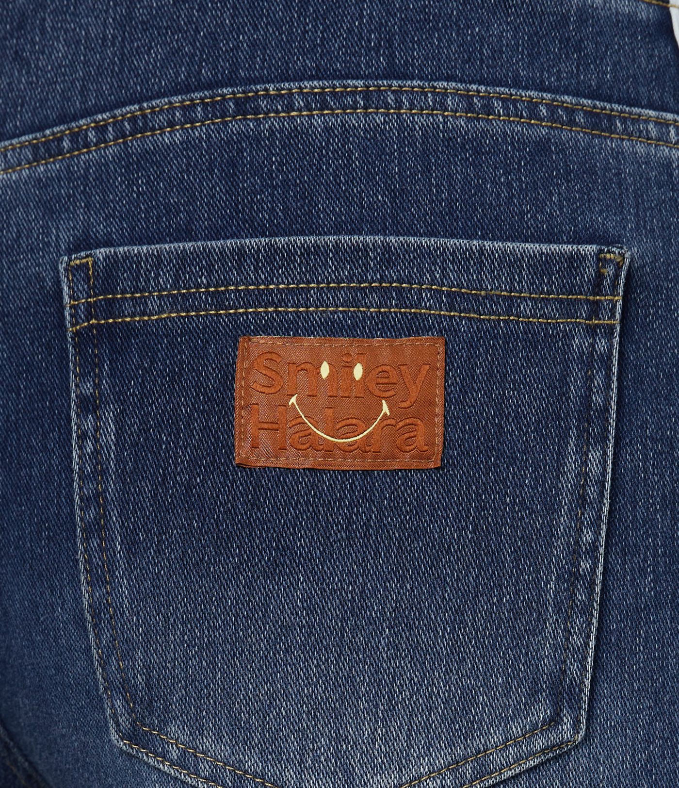 Halara X Smiley® Halara Flex™ High Waisted Baggy Wide Leg Washed Casual Jeans with Pockets