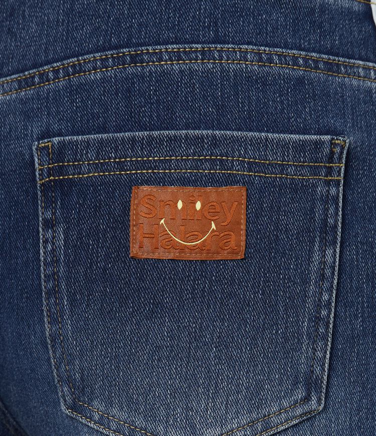 Halara X Smiley® Halara Flex™ High Waisted Baggy Wide Leg Washed Casual Jeans with Pockets