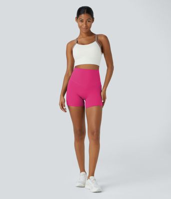 Halara UltraSculpt™ High Waisted Tummy Control Side Pocket Shaping Training Biker Shorts 5''