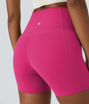 Halara UltraSculpt™ High Waisted Tummy Control Side Pocket Shaping Training Biker Shorts 5''