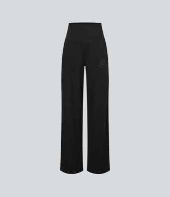 Halara X Smiley® Halara UltraSculpt™ - Yogahose mit hohem Bund, Seitentaschen, Bauchkontrolle und weitem Bein Halara X Smiley® Halara UltraSculpt™ - Yogahose mit hohem Bund, Seitentaschen, Bauchkontrolle und weitem Bein