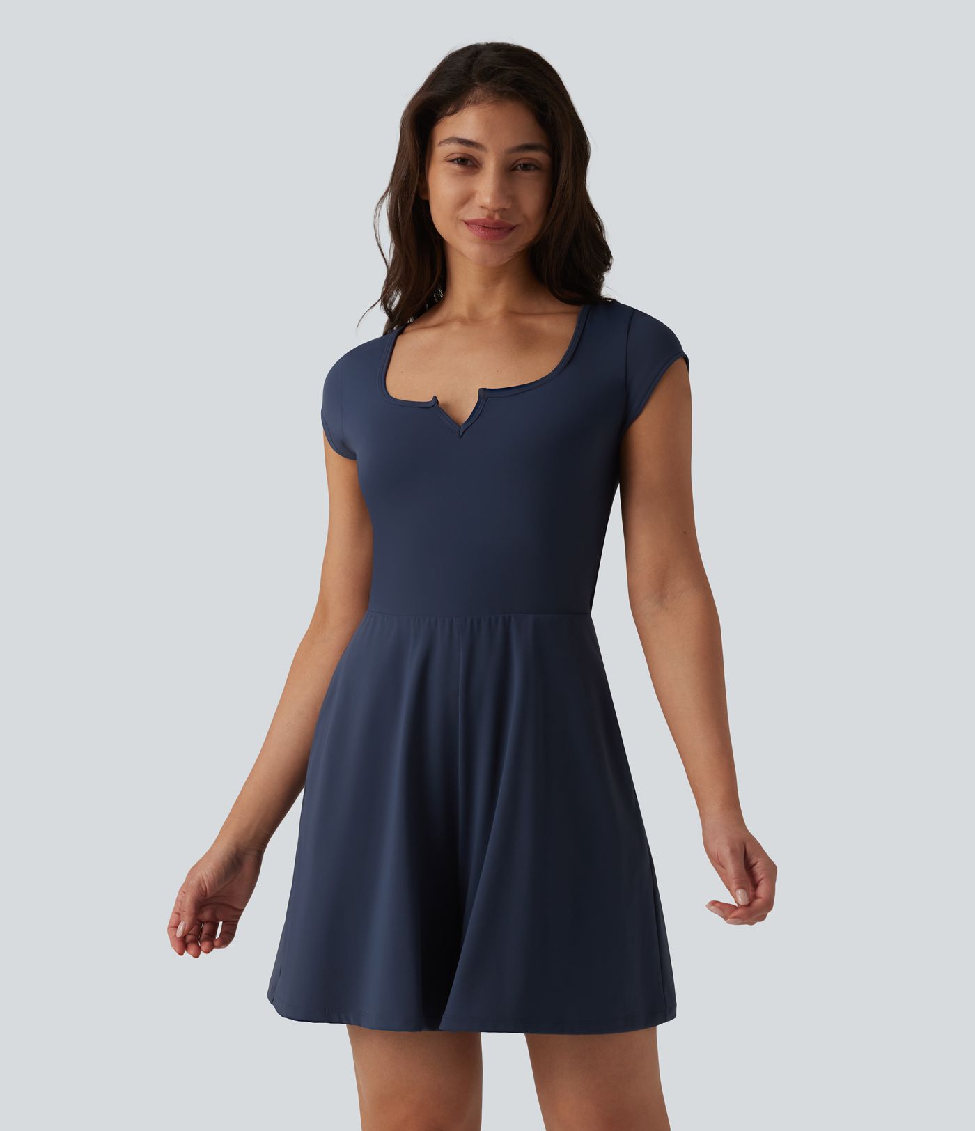 SoftlyZero™ Airy Short Sleeve Wide Leg Cool Touch Yoga Romper with Pockets-Easy Peezy Edition