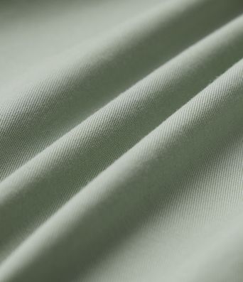 Lässige Hose aus Lyocell-Leinenmischung mit hohem Bund, Seitentaschen, Kordelzug und weitem Bein