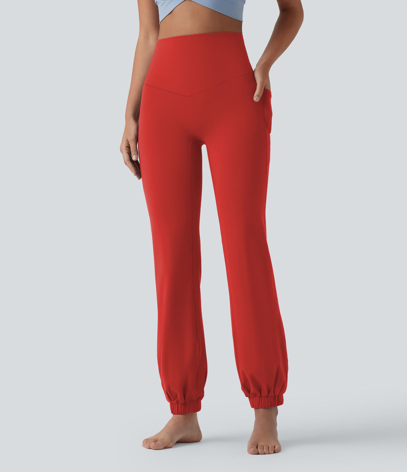 SoftlyZero™ High Waisted Tummy Control Dance Balloon Joggers with Pockets-UPF50+