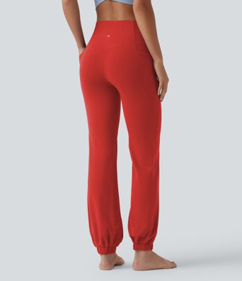 SoftlyZero™ High Waisted Tummy Control Dance Balloon Joggers with Pockets-UPF50+