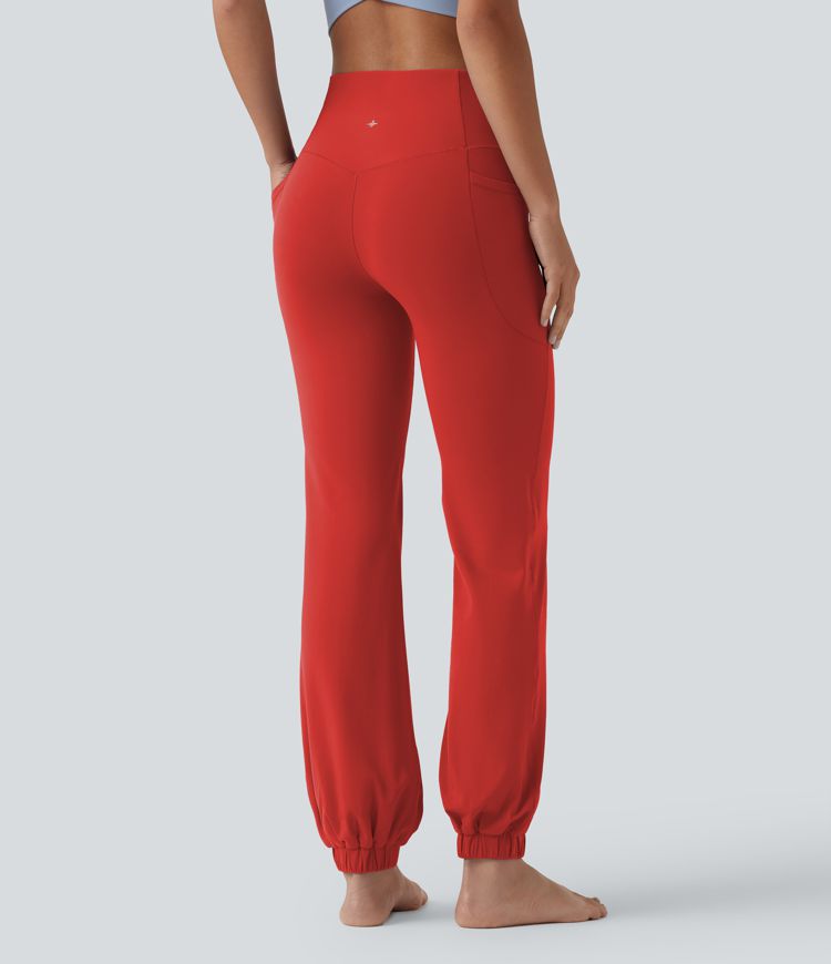 SoftlyZero™ High Waisted Tummy Control Dance Balloon Joggers with Pockets-UPF50+