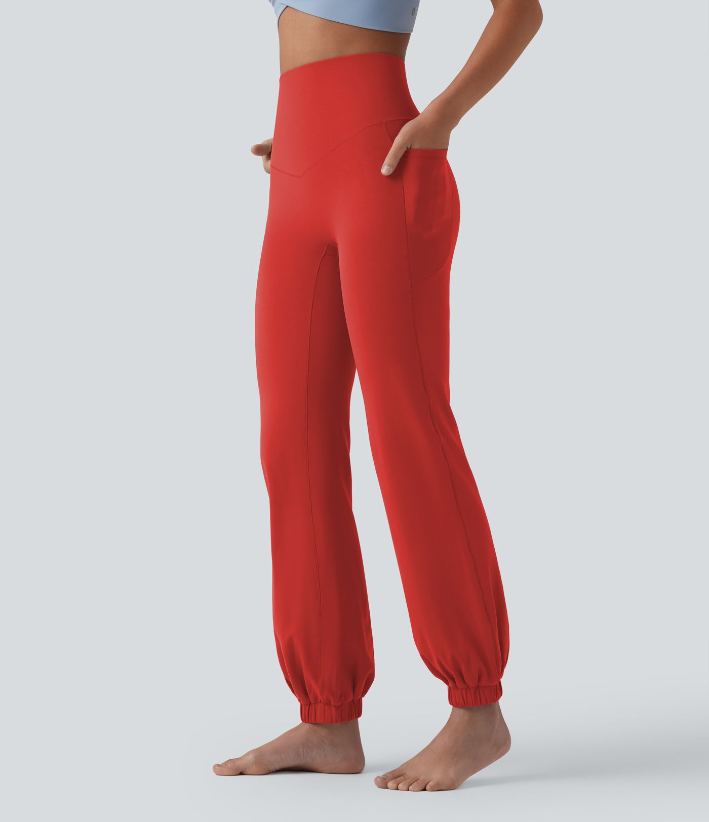 SoftlyZero™ High Waisted Tummy Control Dance Balloon Joggers with Pockets-UPF50+