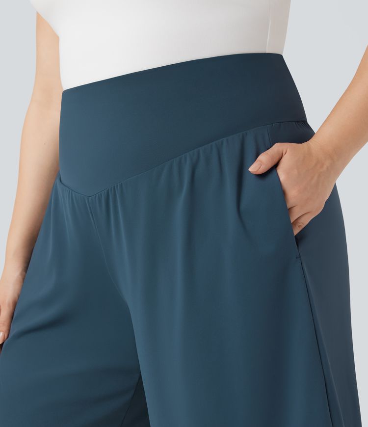 Bermuda yoga grande taille SoftlyZero™ Airy taille haute toucher frais avec poches Bermuda yoga grande taille SoftlyZero™ Airy taille haute toucher frais avec poches