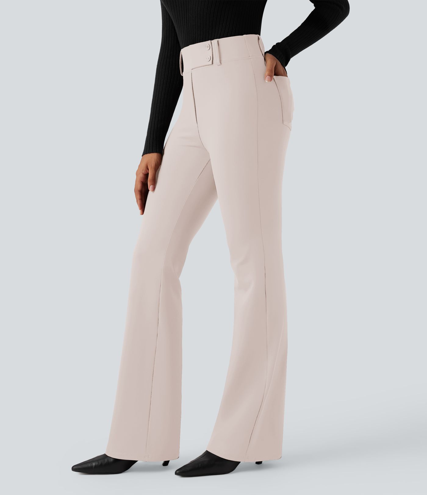 Halara Flex™ DayStretch High Waisted Flare Work Pants with Pockets