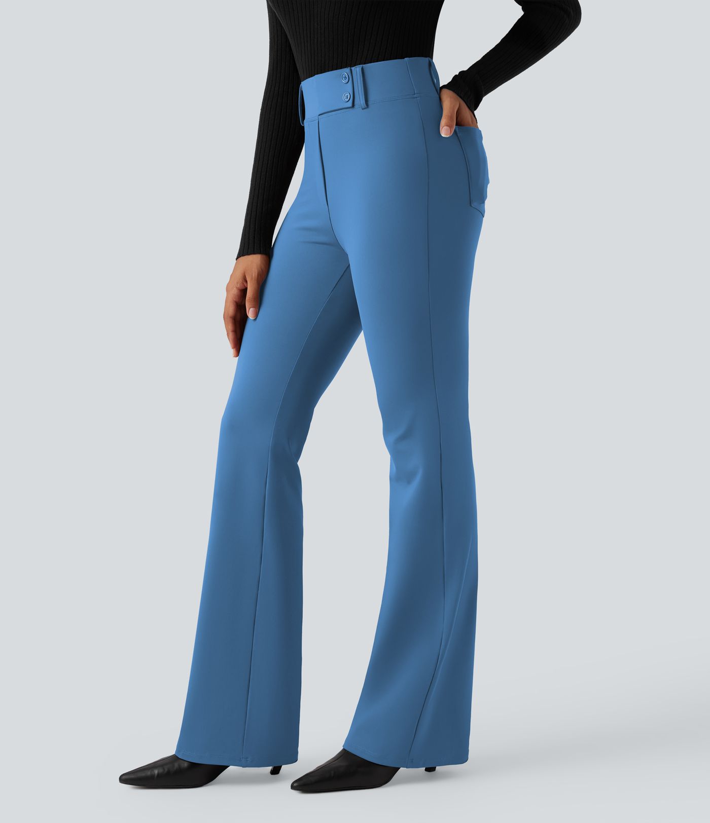 Halara Flex™ DayStretch High Waisted Flare Work Pants with Pockets