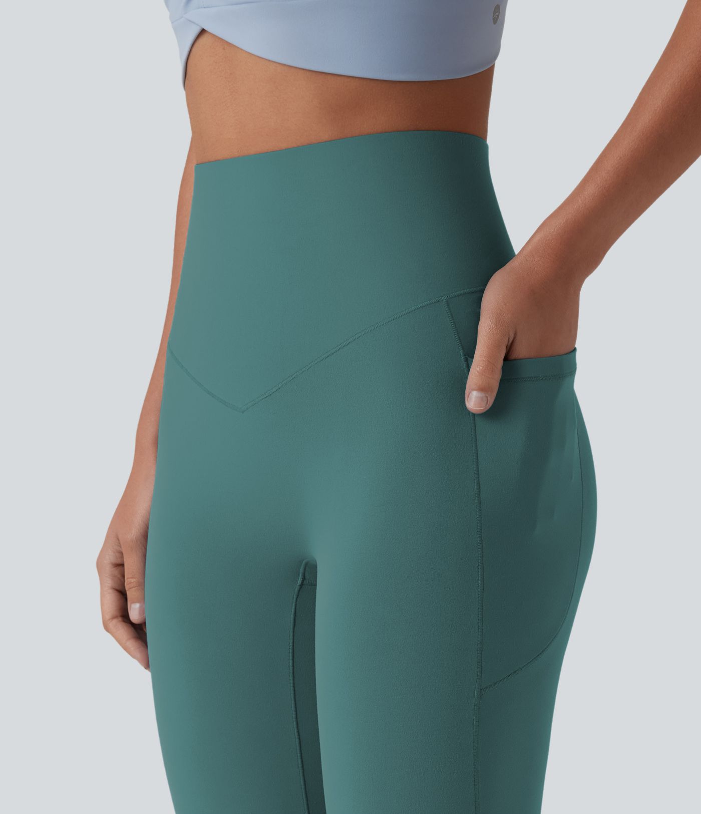 SoftlyZero™ Jogger tip balon pentru dans, talie înaltă, cu efect de modelare a abdomenului, cu buzunare