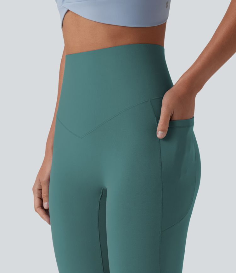 SoftlyZero™ Jogger tip balon pentru dans, talie înaltă, cu efect de modelare a abdomenului, cu buzunare