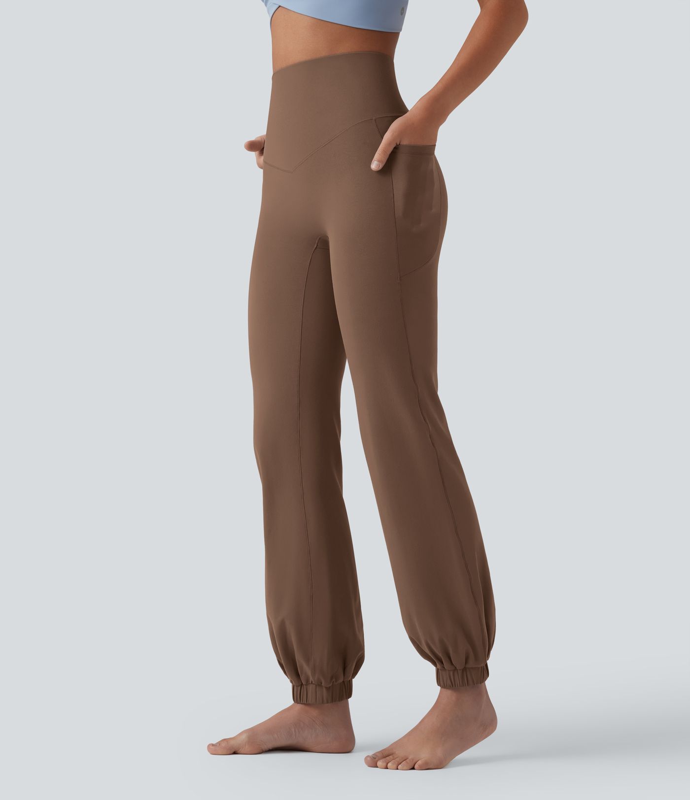 SoftlyZero™ High Waisted Tummy Control Dance Balloon Joggers with Pockets-UPF50+