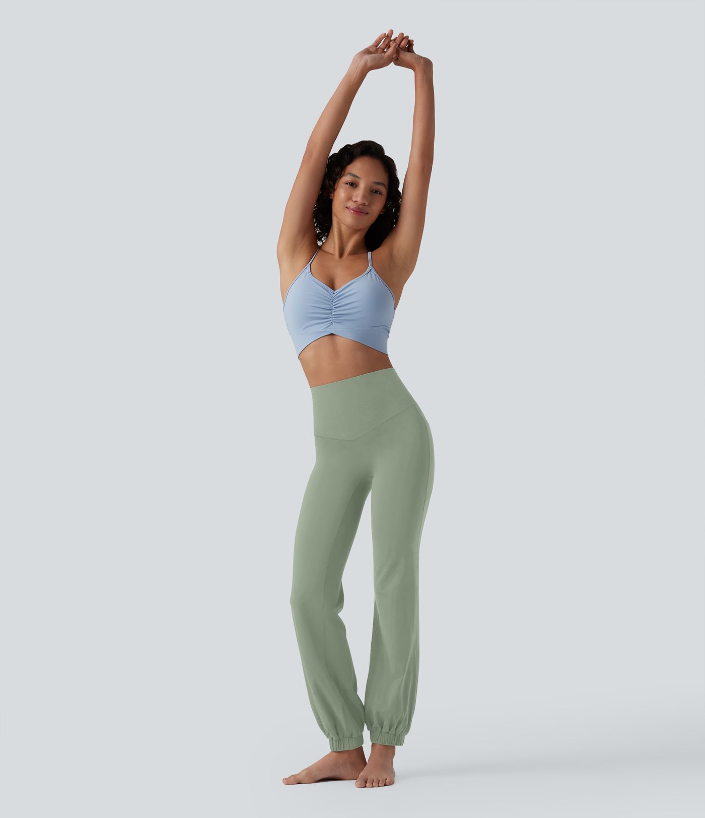 SoftlyZero™ High Waisted Tummy Control Dance Balloon Joggers with Pockets