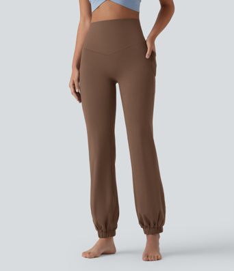 SoftlyZero™ High Waisted Tummy Control Dance Balloon Joggers with Pockets-UPF50+