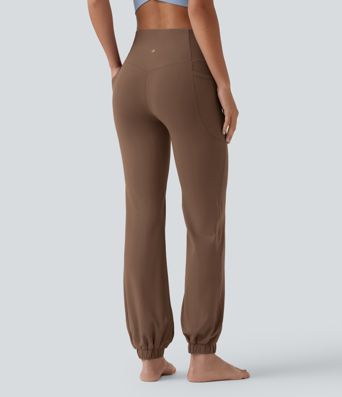 SoftlyZero™ High Waisted Tummy Control Dance Balloon Joggers with Pockets-UPF50+