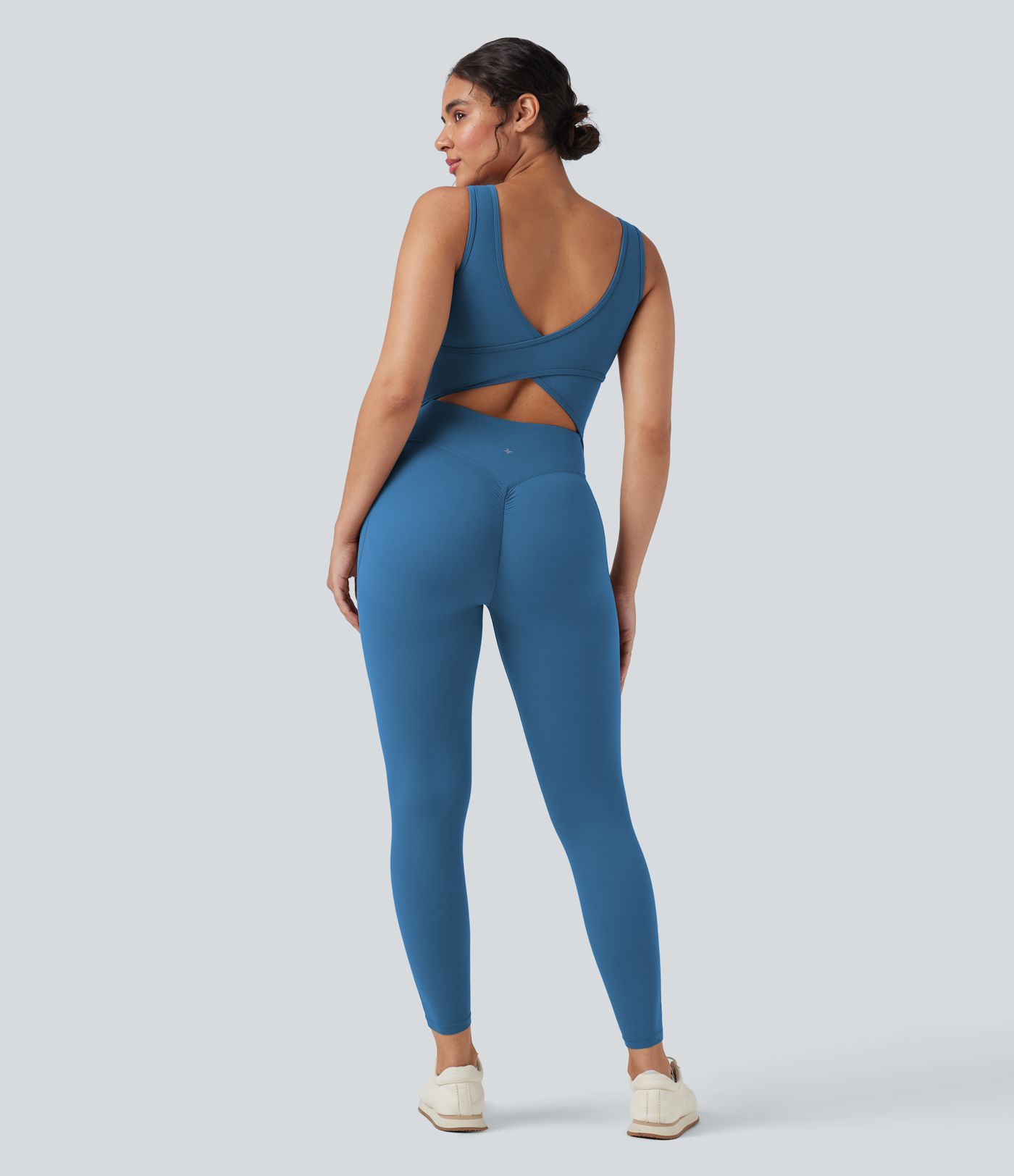 Halara UltraSculpt™ V Neck Tummy Control Butt Lifting Workout Jumpsuit with Pockets Halara UltraSculpt™ V Neck Tummy Control Butt Lifting Workout Jumpsuit with Pockets
