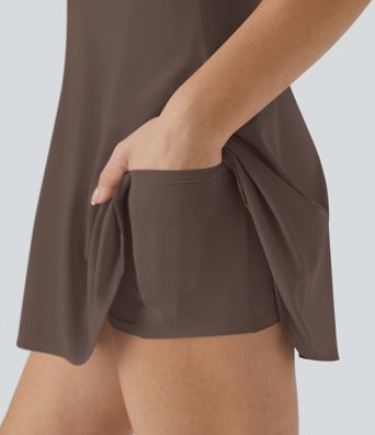 SoftlyZero™ Airy Backless Twisted Cool Touch Dance Active Dress-Easy Peezy Edition