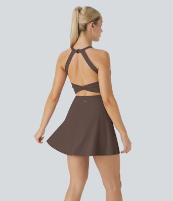 SoftlyZero™ Airy Backless Twisted Cool Touch Dance Active Dress-Easy Peezy Edition
