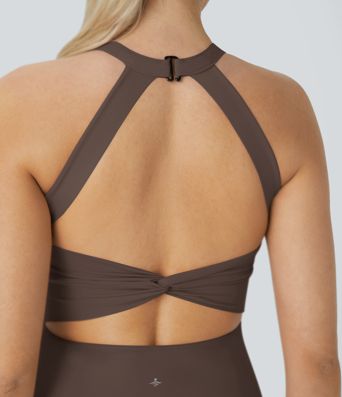 SoftlyZero™ Airy Backless Twisted Cool Touch Dance Active Dress-Easy Peezy Edition