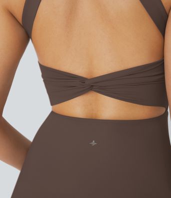 SoftlyZero™ Airy Backless Twisted Cool Touch Dance Active Dress-Easy Peezy Edition
