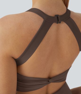 SoftlyZero™ Airy Backless Twisted Cool Touch Dance Active Dress-Easy Peezy Edition