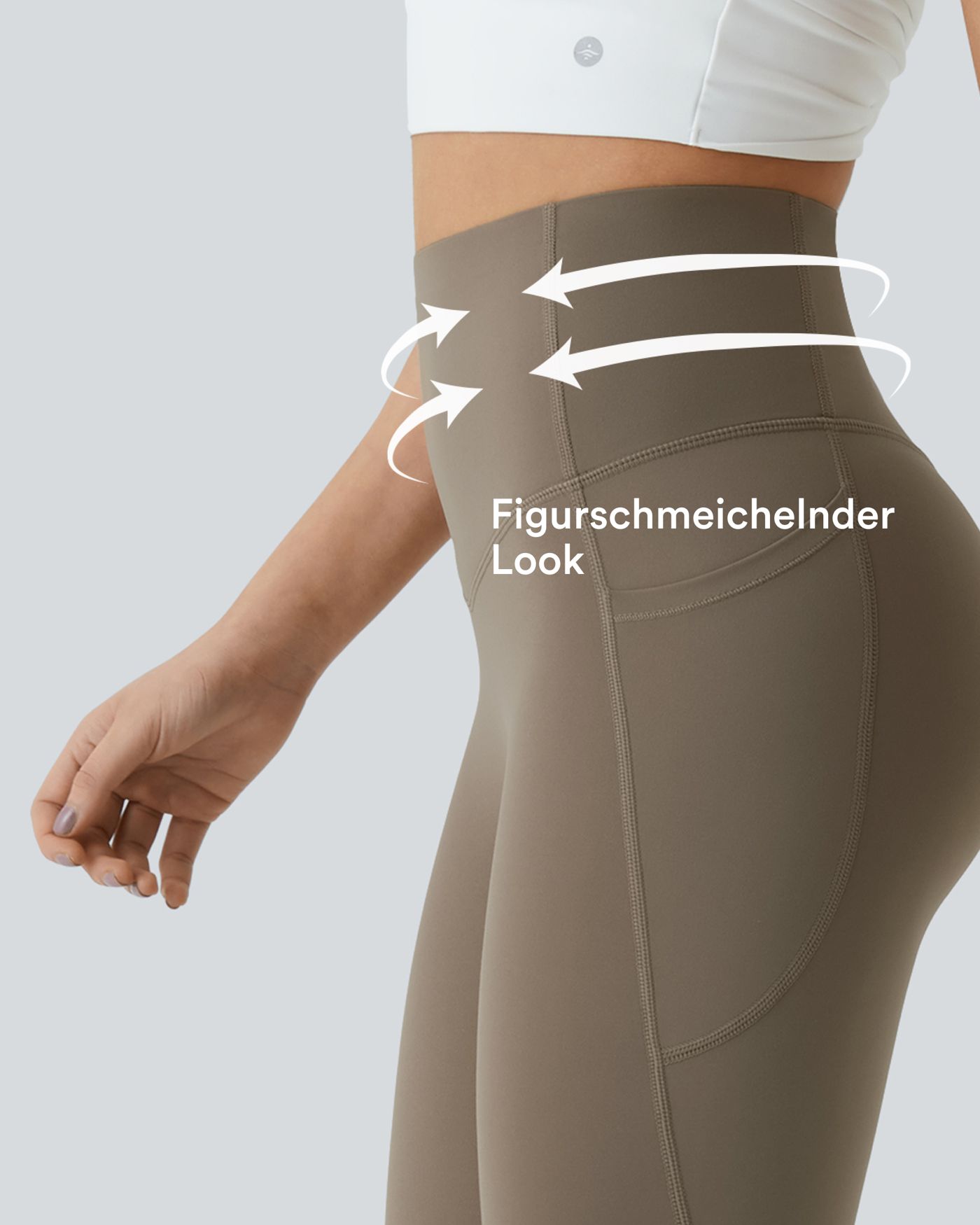Halara UltraSculpt™ - Formende Workout-Leggings mit hohem Bund, Seitentaschen und Bauchkontrolle