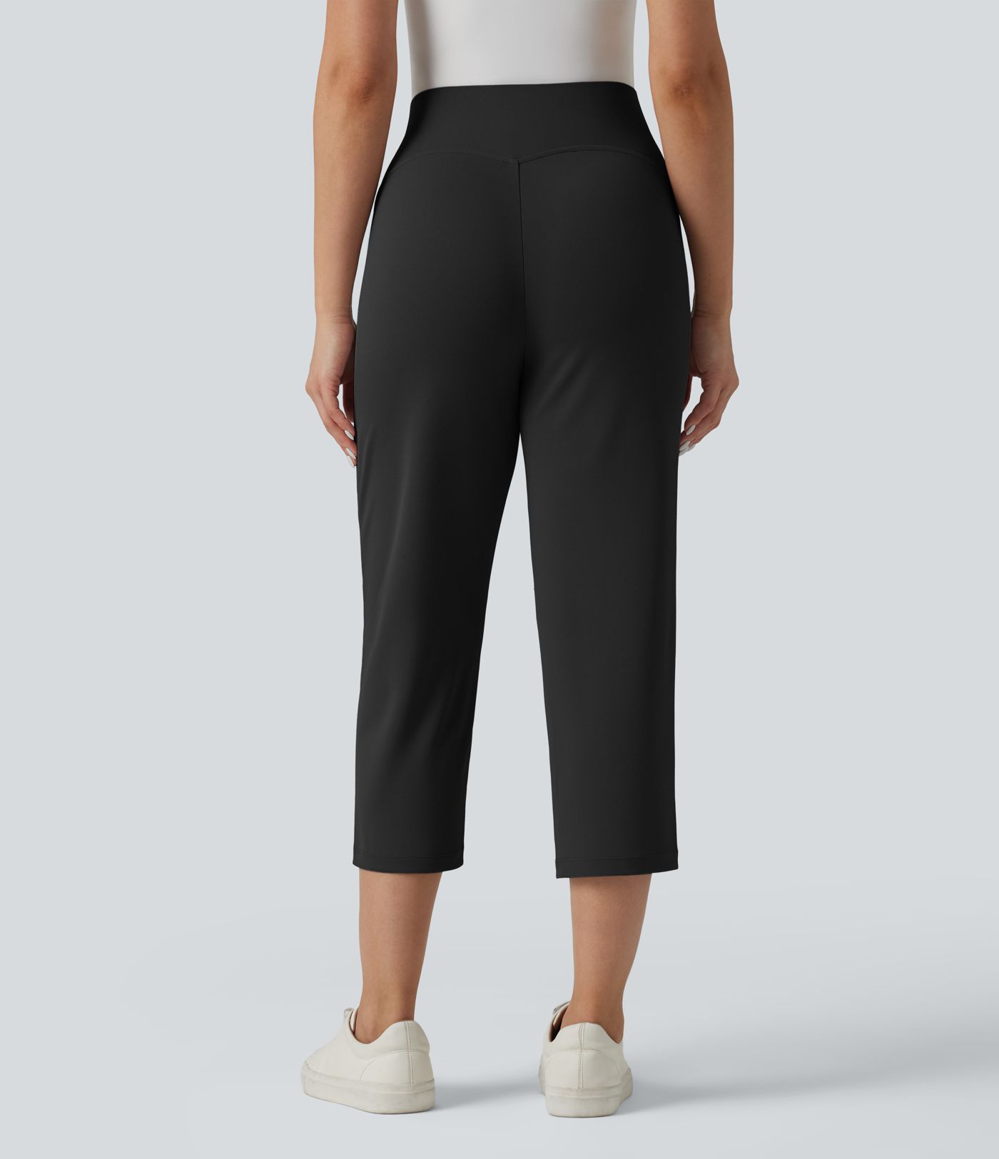 Halara Flex™ High Waisted Straight Leg Cropped Work Pants with Pockets