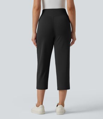 Halara Flex™ High Waisted Straight Leg Cropped Work Pants with Pockets
