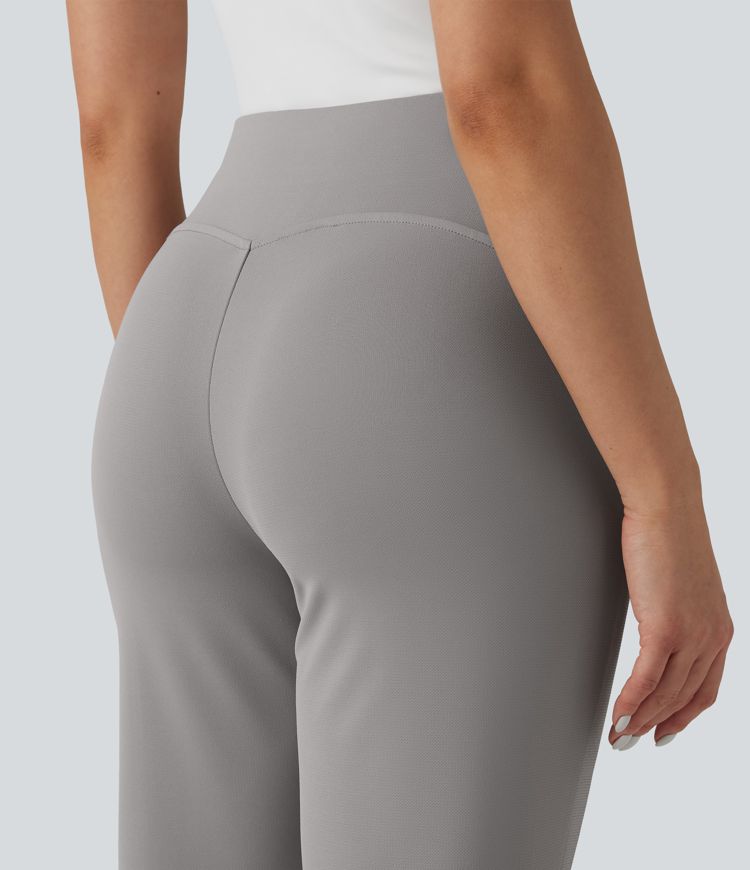 Halara Flex™ High Waisted Straight Leg Cropped Work Pants with Pockets