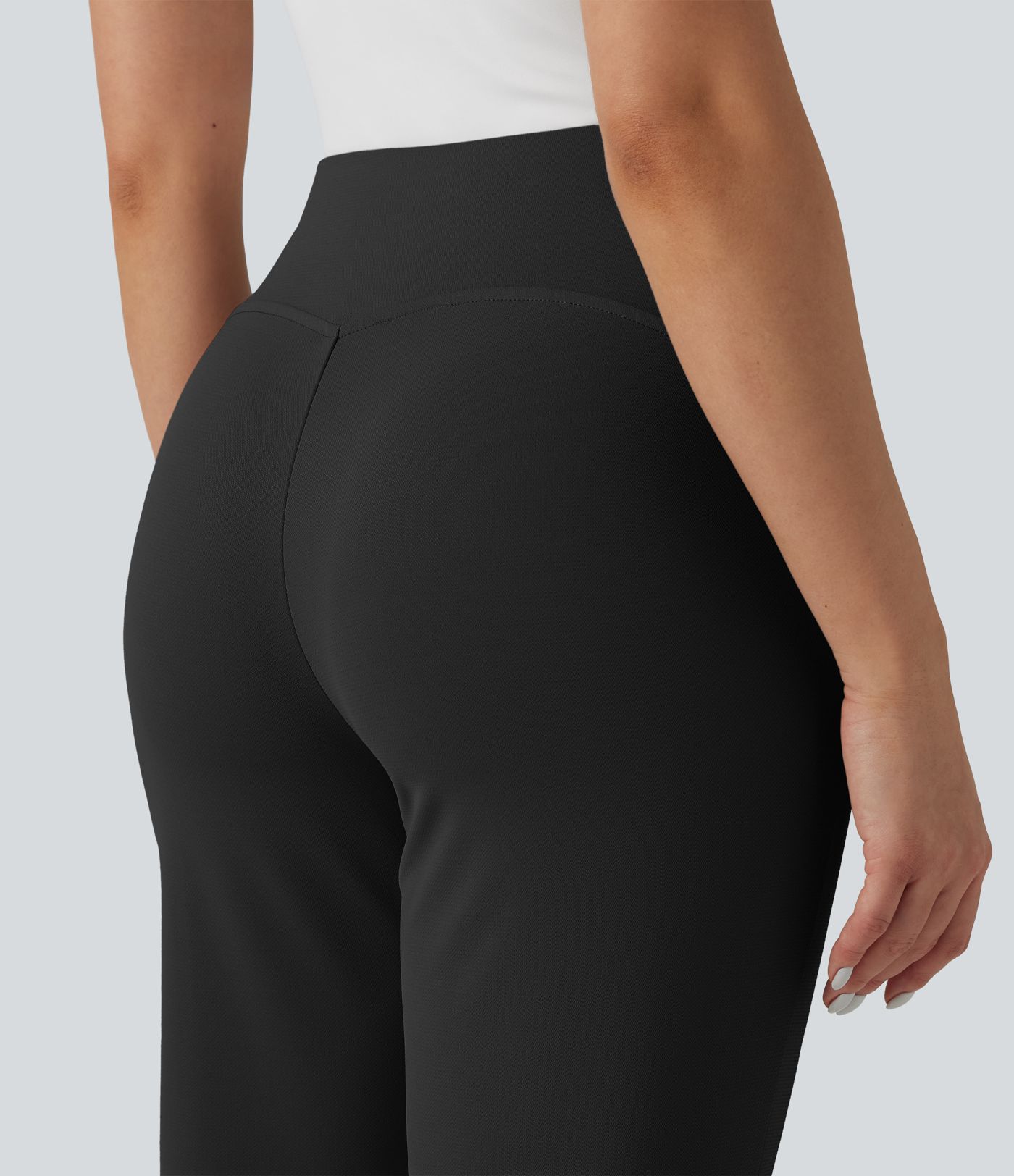 Halara Flex™ High Waisted Straight Leg Cropped Work Pants with Pockets